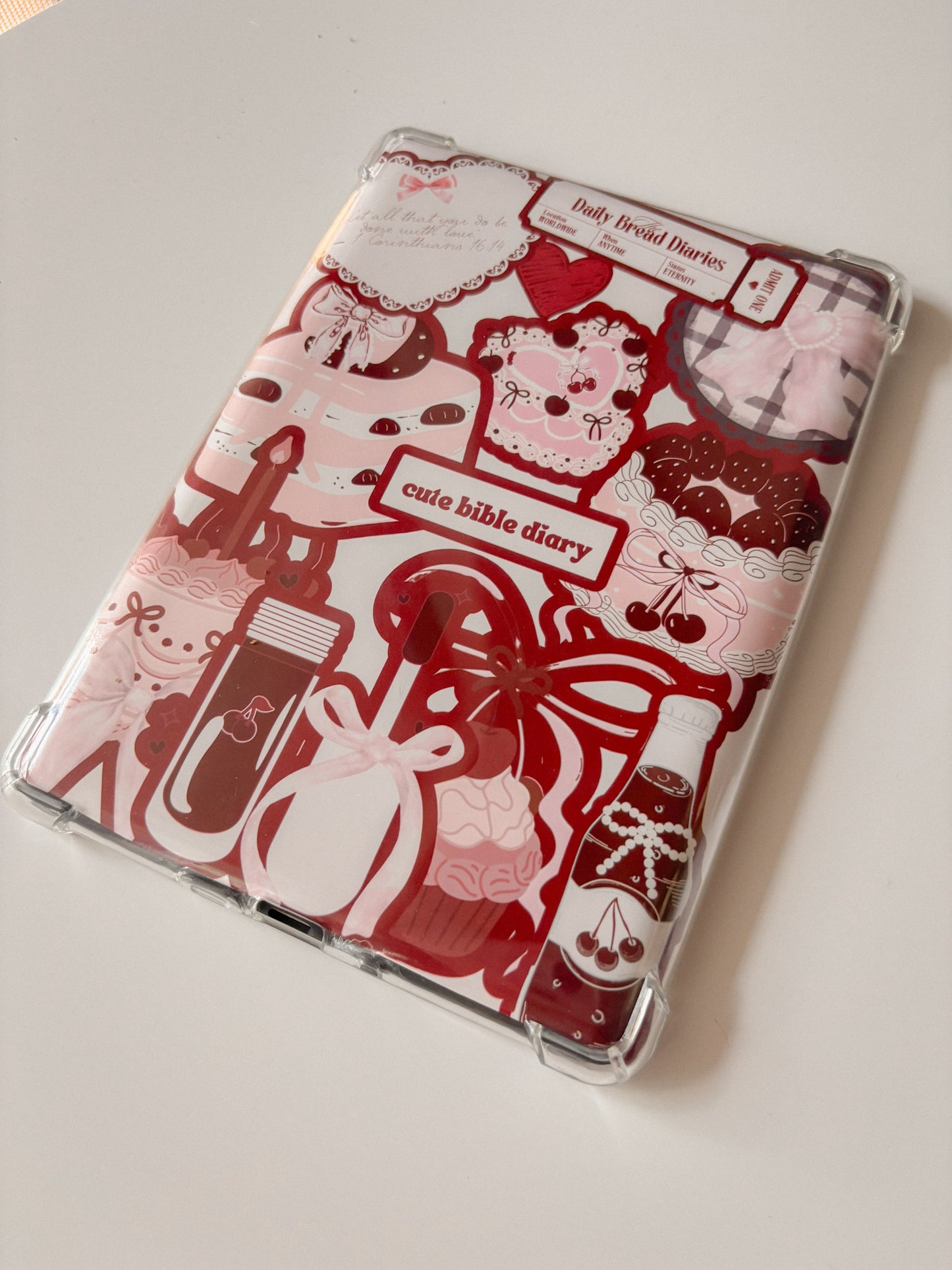 Cherry Verse Kindle Print – Aesthetic Christian Digital Insert for Kindle & E-Readers