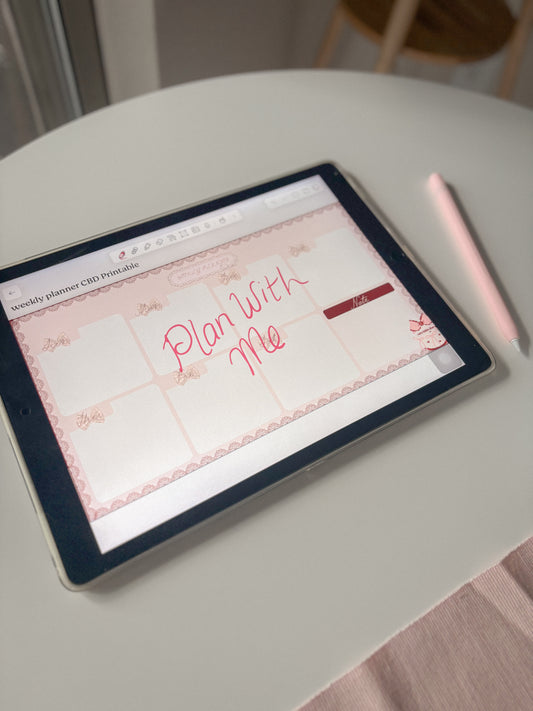 Gracefully Planned Weekly Calendar – Aesthetic Christian Printable Planner for Faith & Productivity